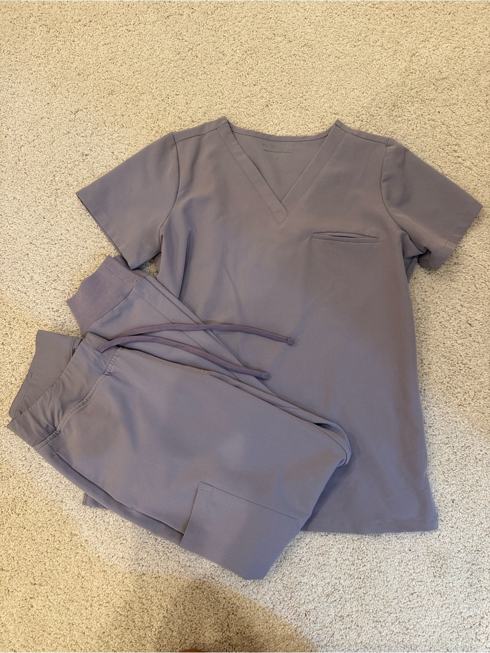 Mandala scrubs set in ube